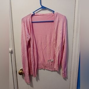 NWOT Women's pink open cardigan sz S